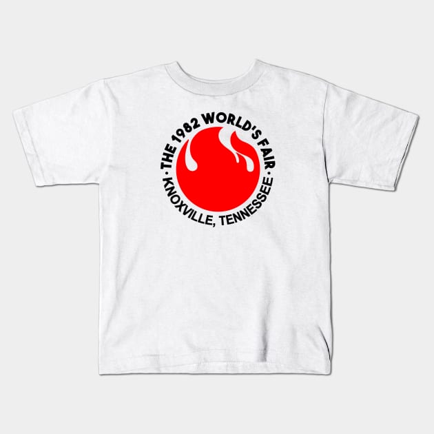 '82 World's Fair Logo - 4 Kids T-Shirt by BigOrangeShirtShop